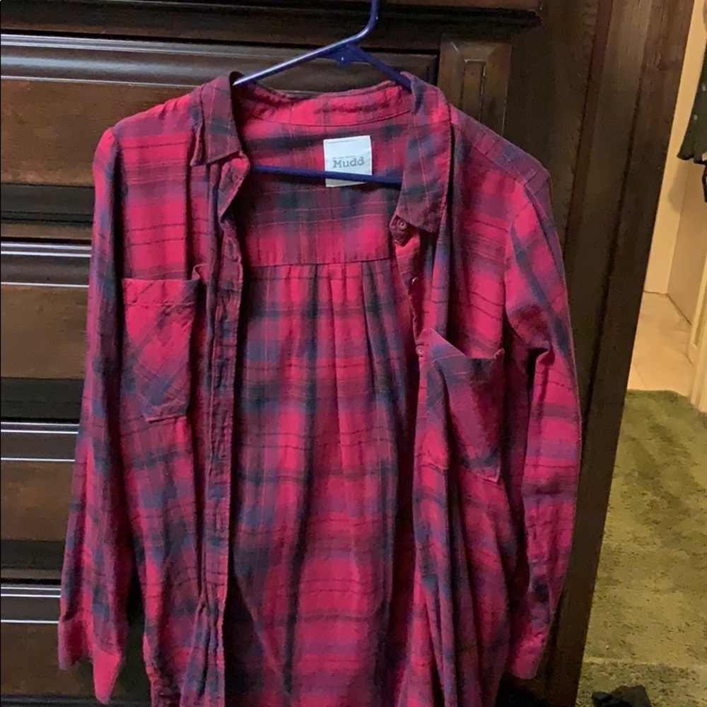 Plaid button up shirt